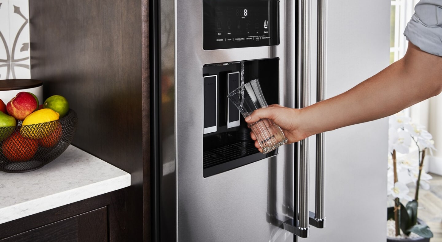 KitchenAid® 19.9 cu ft. Counter-Depth Side-by-Side Refrigerator