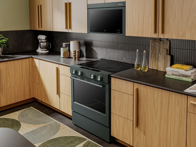 A KitchenAid® range and microwave in Juniper