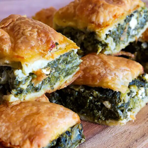 Spinach and feta pie