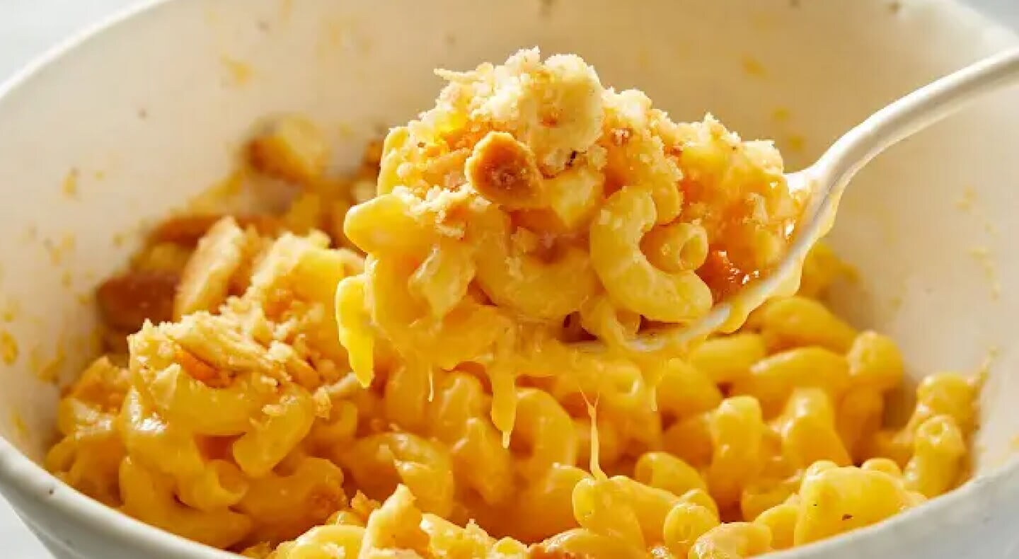 Macaroni and cheese in a bowl
