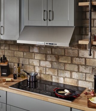 Electric cooktop in a modern kitchen