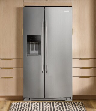 A KitchenAid® side-by-side refrigerator
