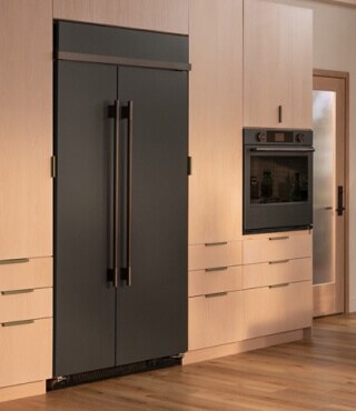 A KitchenAid® refrigerator in a kitchen