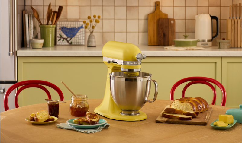 The KitchenAid Color of the Year Stand Mixer in Butter.