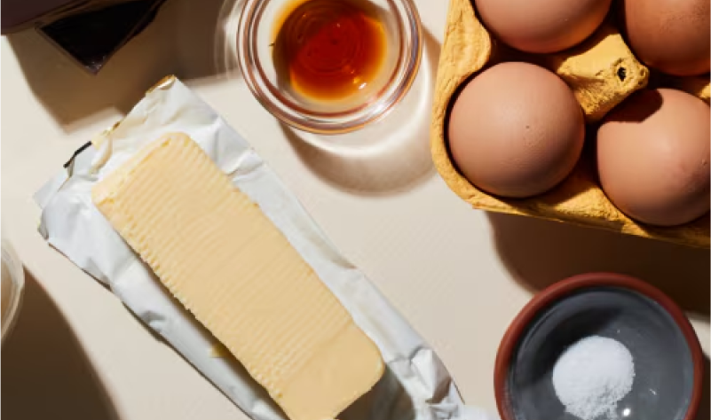 A stick of softened butter