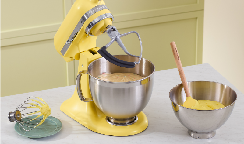 The KitchenAid Color of the Year Stand Mixer in Butter.