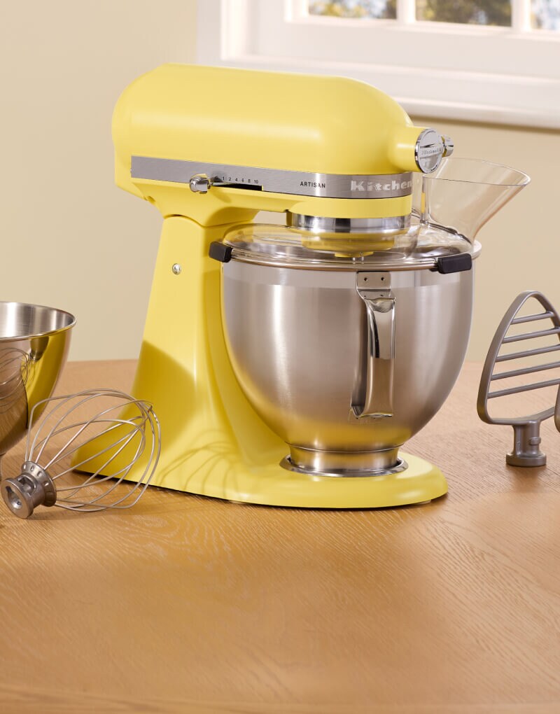 A KitchenAid® Stand Mixer in Butter.