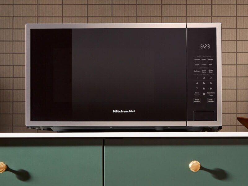 A KitchenAid® countertop microwave