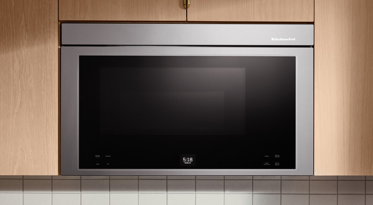 KitchenAid® Multi-Function Over-the-Range Oven in a modern kitchen