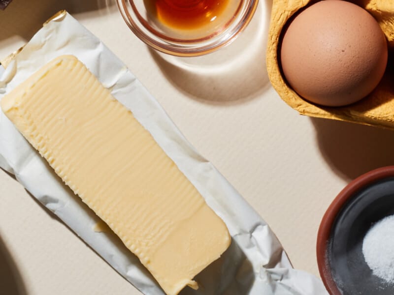 Butter and eggs