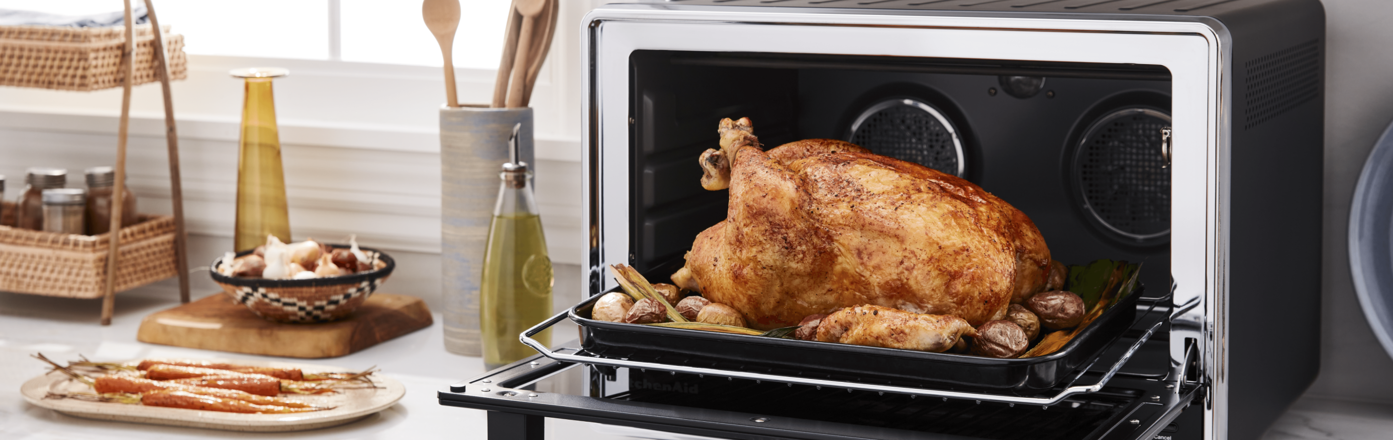 Turkey roasting in oven