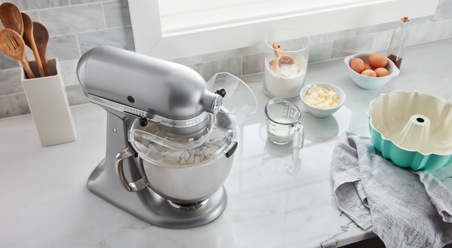 Silver KitchenAid® stand mixer Silver KitchenAid® stand mixer