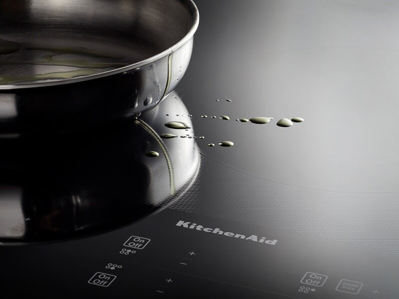 A radiant electric cooktop