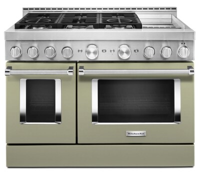 Kitchenaid® 48'' Smart Commercial-style Gas Range With Griddle