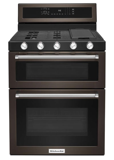 Kitchenaid® 30-inch 5 Burner Gas Double Oven Convection Range