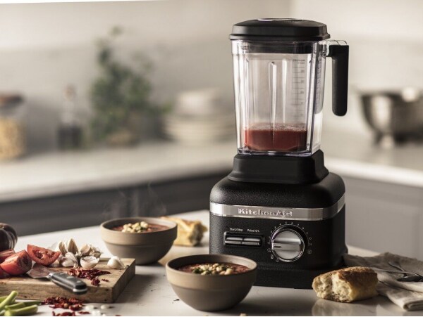 KitchenAid® blender with soup ingredients