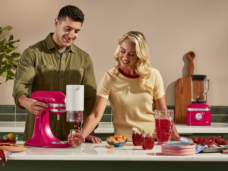 Family cooking together, using KitchenAid® Stand Mixer Family cooking together, using KitchenAid® Stand Mixer