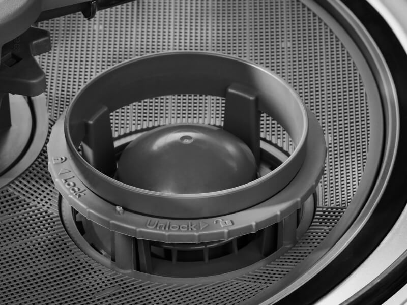 Dishwasher filter inside a dishwasher