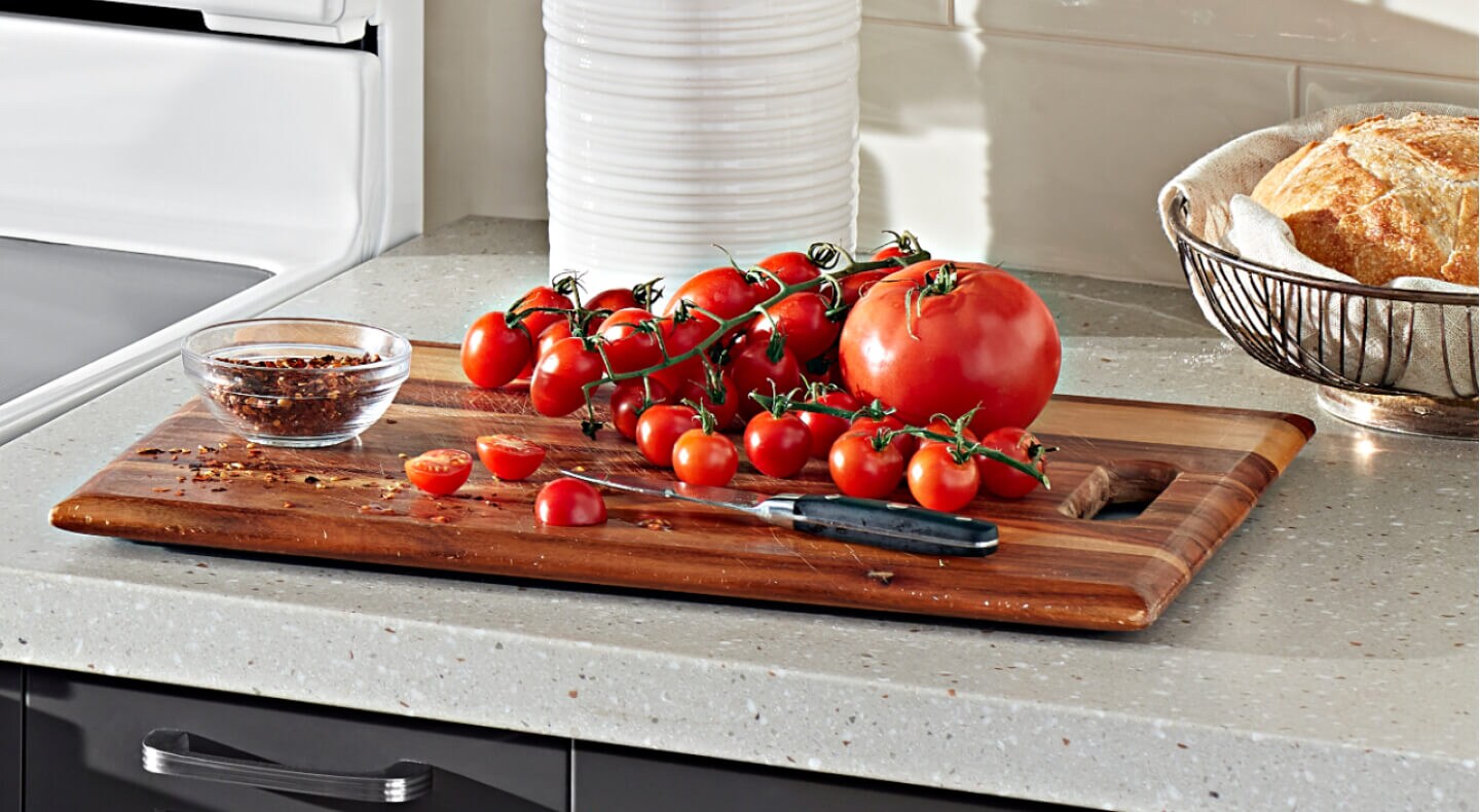 Tomatoes on a cutting board