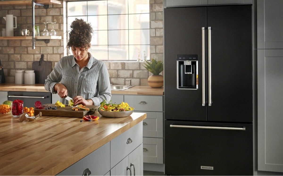 how wide is a double fridge