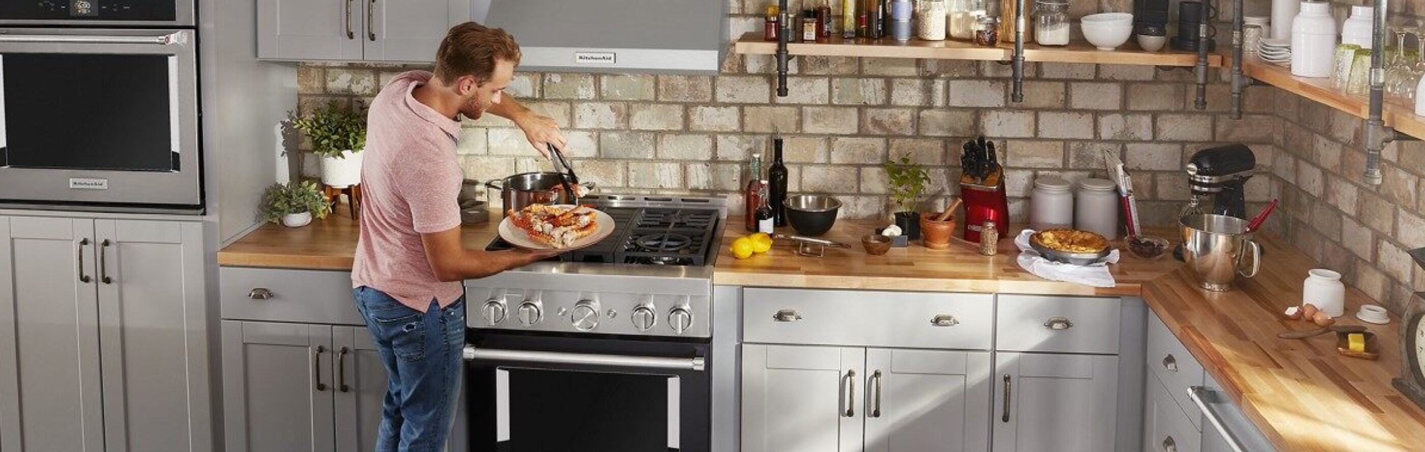 Person cooking on a stovetop