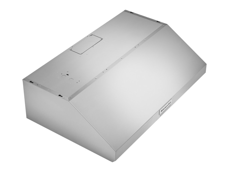 Silver range hood canopy part