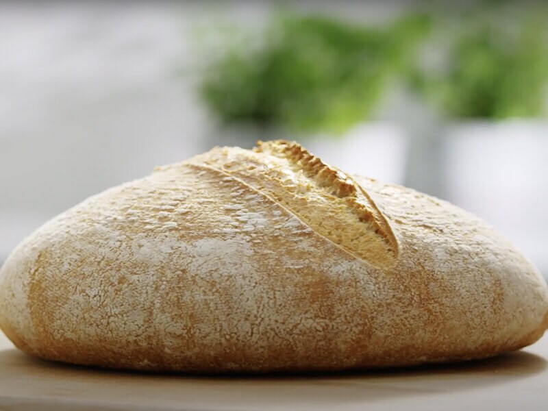 A round loaf of bread