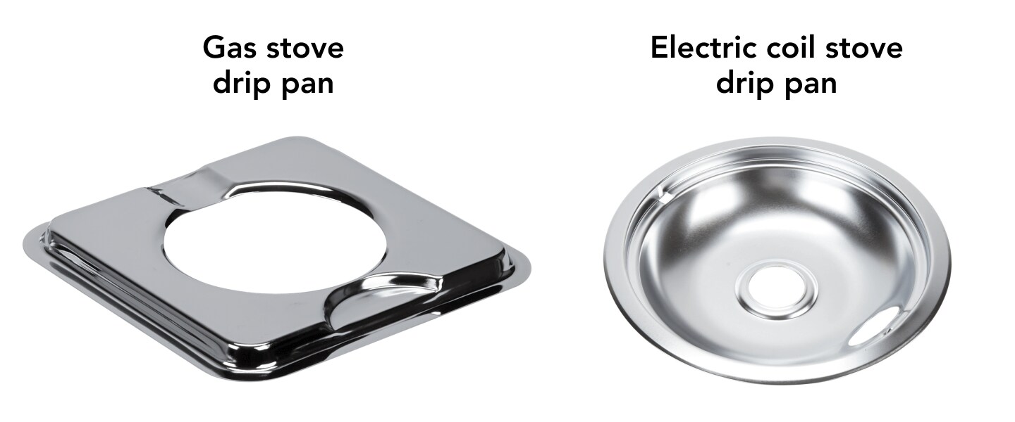 Gas and electric coil stove drip pans