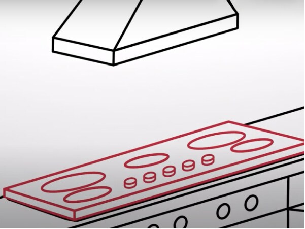 Cooktop installation icon