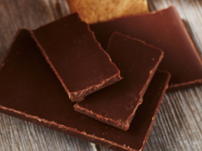 Four pieces of chocolate