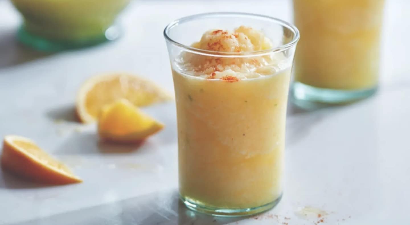 Slushies in glasses Slushies in glasses