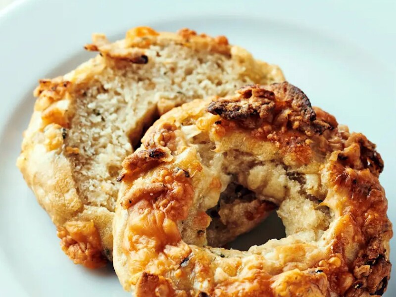 Parmesan herb bagel Parmesan herb bagel