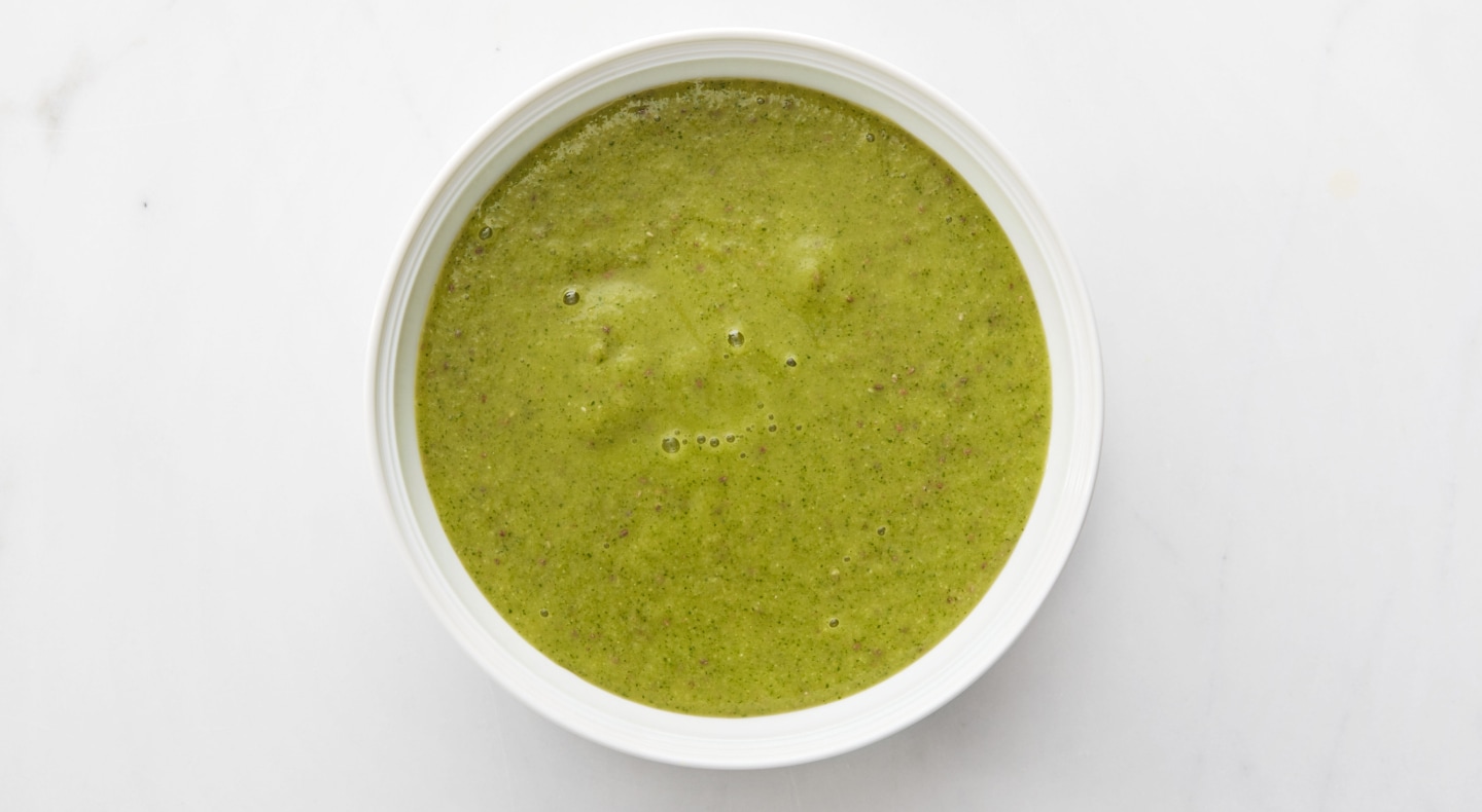 Overhead shot of chutney in serving bowl Overhead shot of chutney in serving bowl