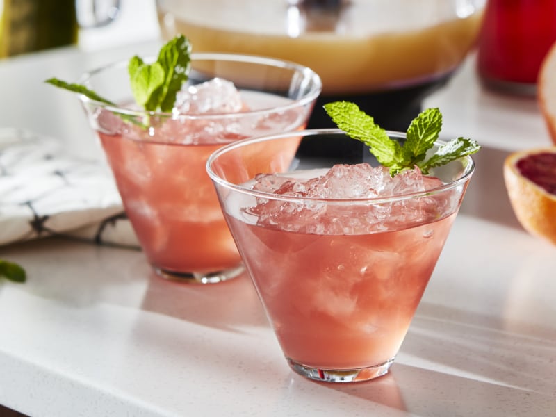 Margaritas on the rocks with garnish Margaritas on the rocks with garnish