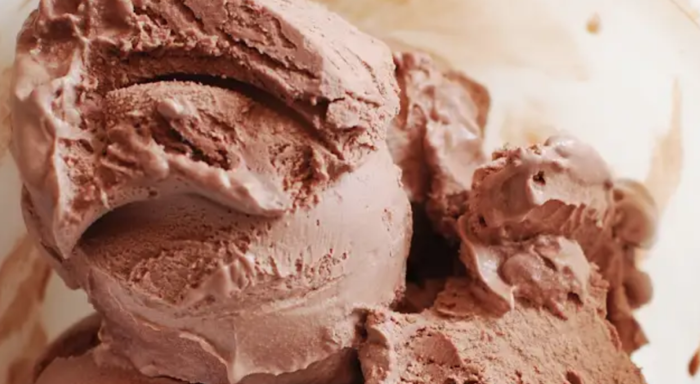 Chocolate ice cream. Chocolate ice cream.
