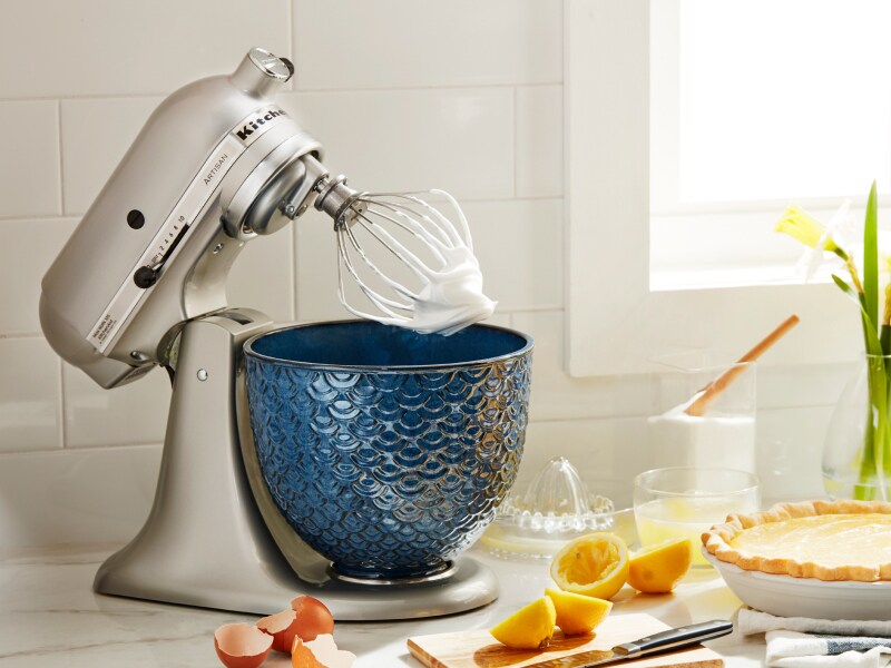 KitchenAid® stand mixer with lemon meringue pie KitchenAid® stand mixer with lemon meringue pie