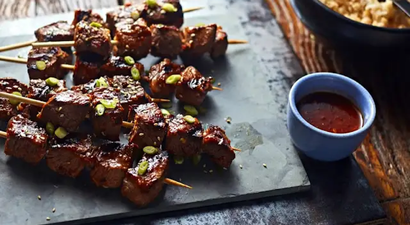 Sriracha chicken skewers Sriracha chicken skewers