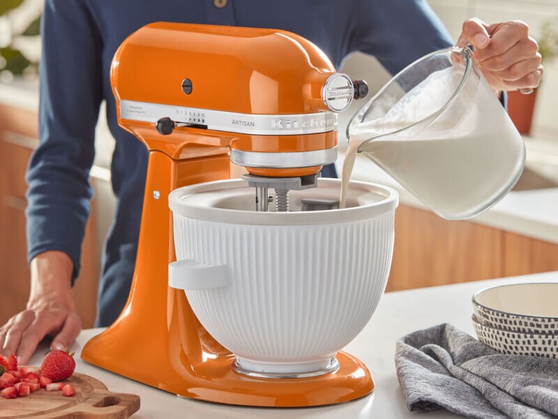How to Make Vanilla Ice Cream in a Stand Mixer KitchenAid