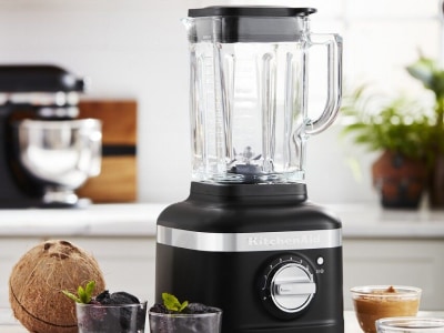 Black KitchenAid® blender on countertop