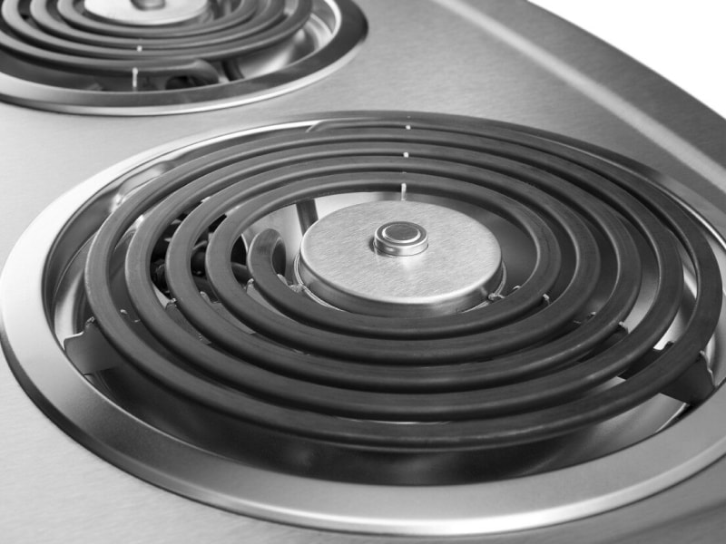 Close-up of electric coil stove burner Close-up of electric coil stove burner
