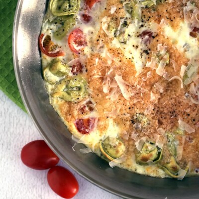 A cheesy frittata