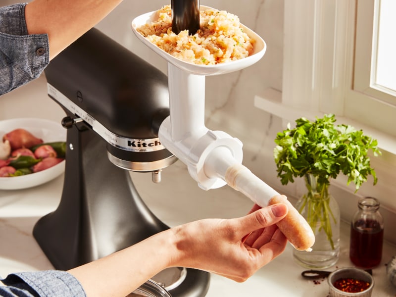 KitchenAid® stand mixer with Sausage Stuffer Attachment KitchenAid® stand mixer with Sausage Stuffer Attachment