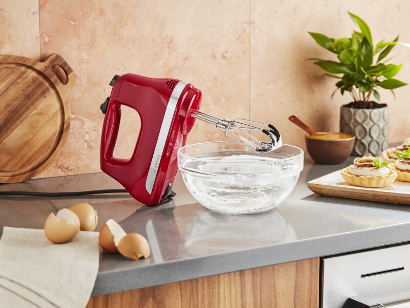 KitchenAid® hand mixer and mixing bowl