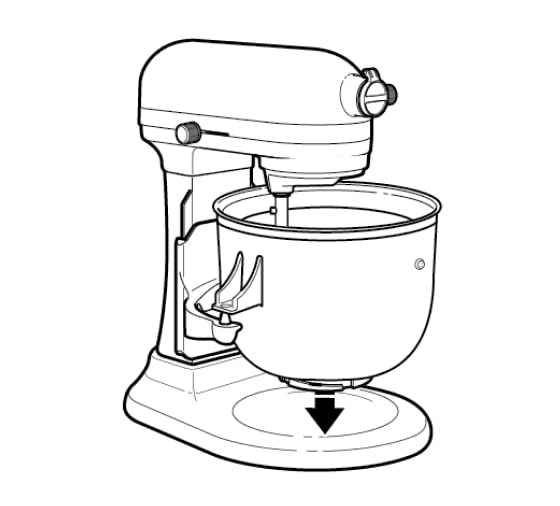 Ice Cream Maker attachment freeze bowl being positioned onto stand mixer