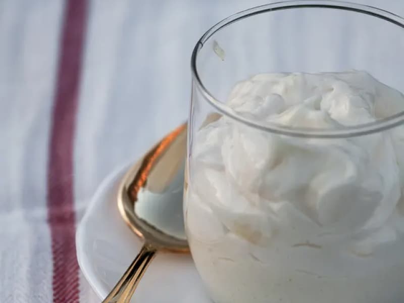 Cup of mayonnaise