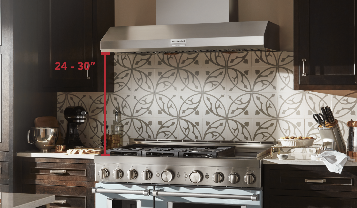 What’s the Right Range Hood Height Above a Stove? KitchenAid
