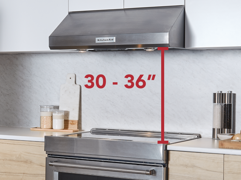 What’s the Right Range Hood Height Above a Stove? KitchenAid