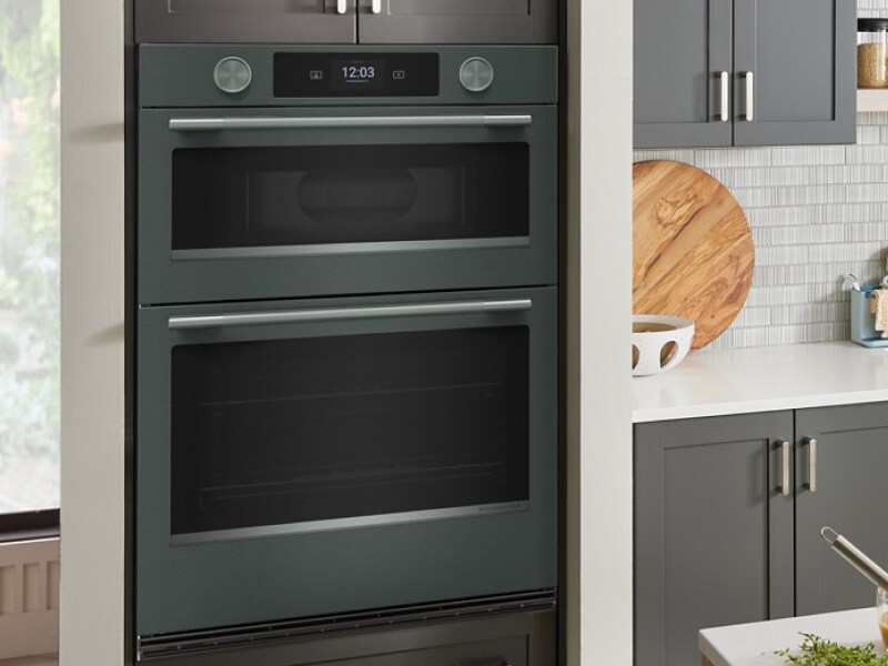 A KitchenAid® combo wall oven in a kitchen