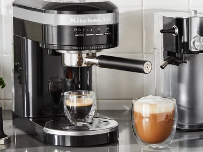 KitchenAid® espresso machine with espresso and cappuccino. KitchenAid® espresso machine with espresso and cappuccino.
