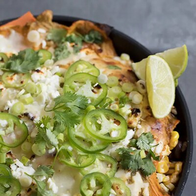 Chicken and sweet potato enchiladas